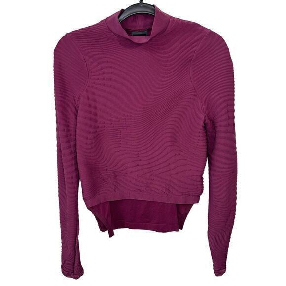 Nike City Ready Running Top Mock‎ Neck Burgundy Size S - Picture 1 of 6